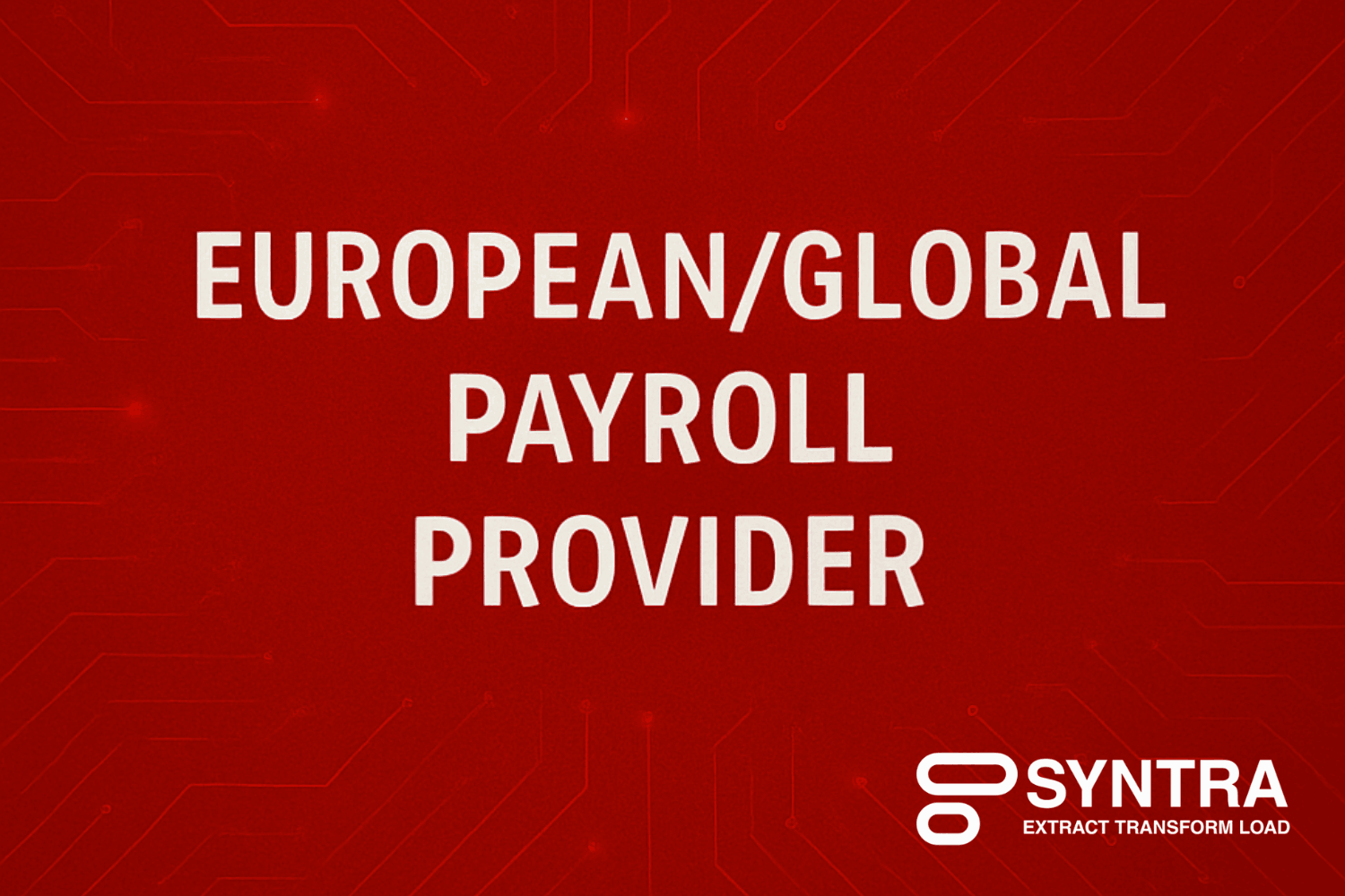 European/global payroll provider!